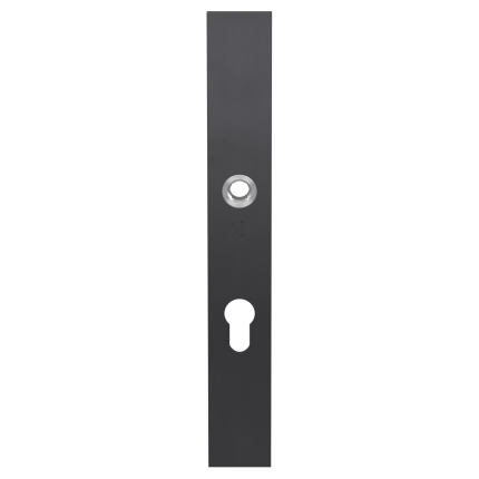 GPF9138.72P1 veiligheidsbinnenschild smal SKG 257x35x8mm rechthoekig PC72 PVD antraciet