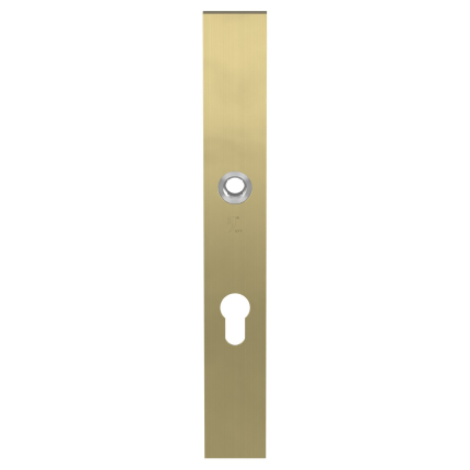 GPF9138.72P4 veiligheidsbinnenschild smal SKG 257x35x8mm rechthoekig PC72 PVD mat messing