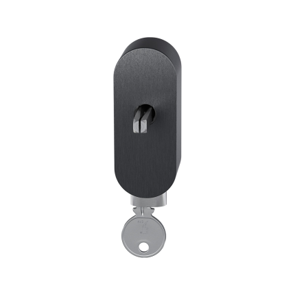 GPF9250.P1.0032 draaikiepmechanisme afsluitbaar, PVD antraciet