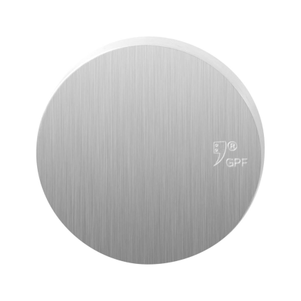 GPF9393.09 veiligheidsbuitenrozet rond 54 mm SKG*** RVS geborsteld blind