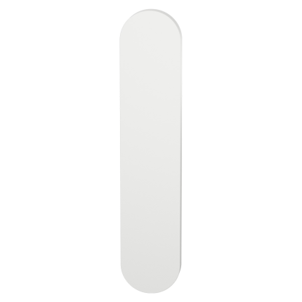 GPF9842.62 veiligheidsbuitenschild afgerond geheel blind wit