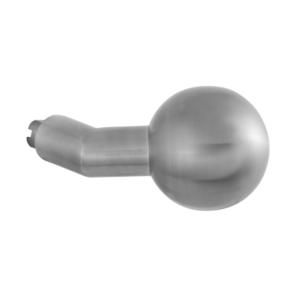 GPF9853.09 mat verkropte knop 55x16mm tbv VH-schilden vast RVS matgeborsteld