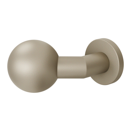 GPF9853.A4-00L Champagne Blend verkropte kogelknop S5 55mm incl. wisselstift op ronde rozet links