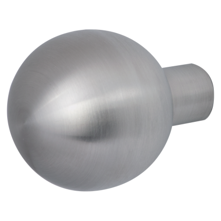 GPF9854.09 mat kogel knop 50mm t.b.v. veiligheidsschilden vast incl. wisselstift RVS matgeborsteld