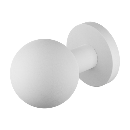 GPF9854.62-00 Wit kogel knop S5 50mm met wisselstift op ronde rozet