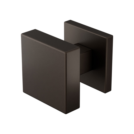 GPF9856.A1-02 Dark Blend vierkante knop S5 53x53x16mm incl. wisselstift op vierkante rozet