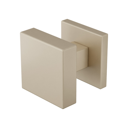 GPF9856.A4-02 Champagne Blend vierkante knop S5 53x53x16mm incl. wisselstift op vierkante rozet