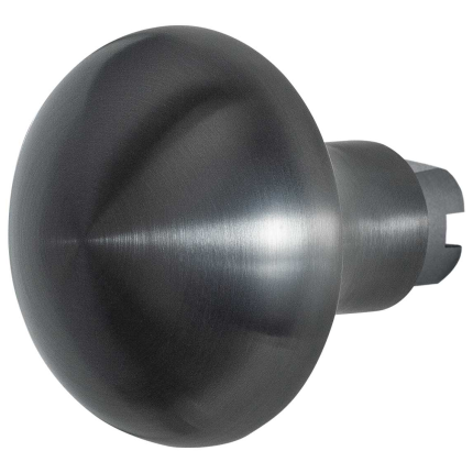 GPF9859.P1 Paddenstoel knop S5 52mm veiligheidsschilden vast inclusief wisselstift PVD antraciet