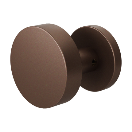 GPF9865.A2-00 Bronze blend excentrische knop S2 60x16mm met knopvastzetter met rond rozet