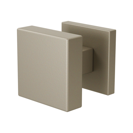 GPF9948.A4-02 Champagne blend vierkante knop S2 53x53x16mm incl. knopvastzetter met vierkante rozet