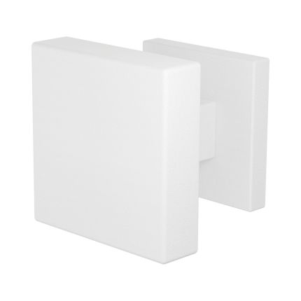 GPF9950.62-02L Wit vierkante knop S1 60x60x16mm draaibaar met vierkant rozet links