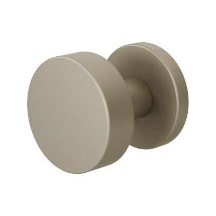 GPF9952.A4-00 Champagne blend vlakke knop S2 52x16mm met knopvastzetter met ronde rozet