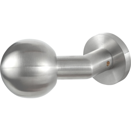 GPF9953.09-00 RVS mat verkropte kogelknop 55mm met ronde rozet