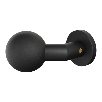 GPF9953.61-00 Zwart verkropte kogelknop S1 55mm draaibaar met ronde rozet