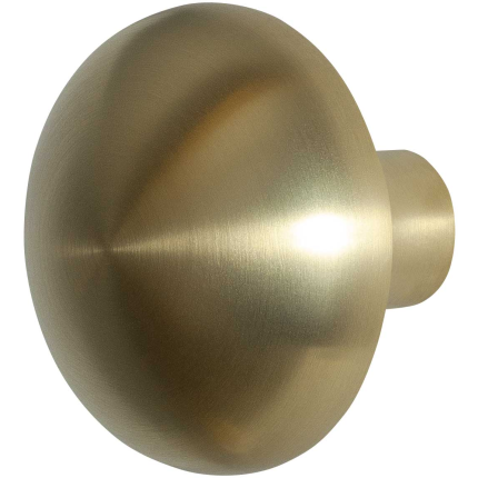 GPF9957.P4 Paddenstoel knop S1 PVD mat messing draaibaar incl. krukstift 65mm