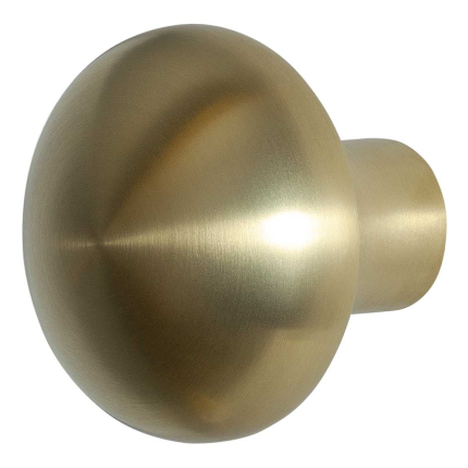 GPF9959.P4 Paddenstoel knop 52 mm S1 PVD messing satin draaibaar incl. krukstift