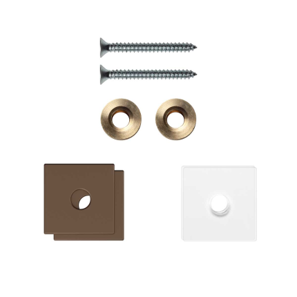 GPF9970A2EB24 enkele greep bevestigingsset Bronze blend op hout blinde montage 24x24x2mm