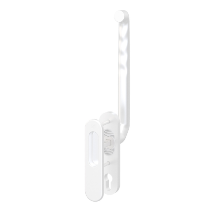 Hefschuifdeurbeslag Cubic Colors set 6 wit, Kom/Greep 159x40mm