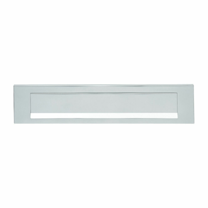 Hoppe aluminium F1 rechthoekige briefplaat 73x338mm, klep met veermechanisme