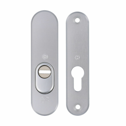 Hoppe veiligheidsrozet 37 SKG***, ovaal, met kerntrekbeveiliging, aluminium