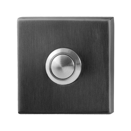 Huisbel GPF9827.02P1 vierkant 50x50x8 mm PVD antraciet