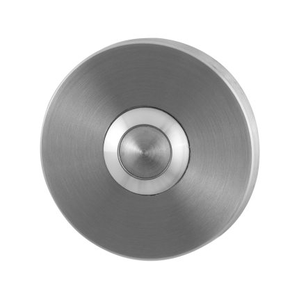 Huisbel GPF9827.05 rond 50x6 mm RVS geborsteld