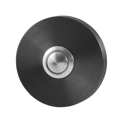 Huisbel GPF9827.09P1 rond 50x8 mm PVD antraciet