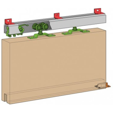 Husky H100E/20AN aluminium schuifdeursysteem 200 cm