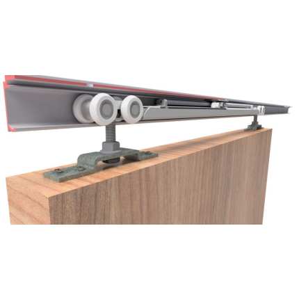 Husky Single softclose schuifdeursysteem-set met aluminium rail 150 cm
