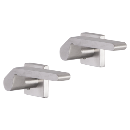 Impresso Boston deurkruk op rozet 53x53x9mm RVS geborsteld