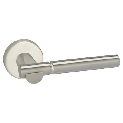 Impresso Bretton deurkruk op rozet 53x9mm RVS geborsteld