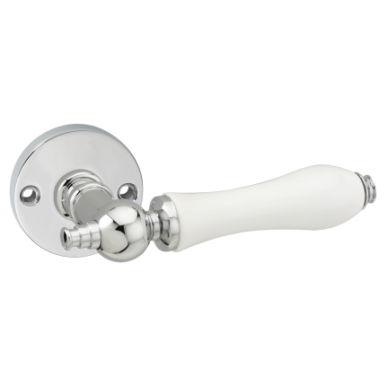 Impresso Brisbane deurkruk op rozet 53x9mm Chroom