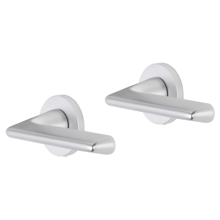 Impresso Bristol deurkruk op rozet 53x9mm Aluminium