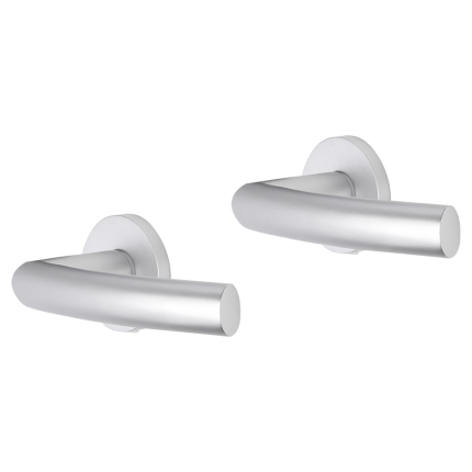 Impresso Burton deurkruk op rozet 53x9mm Aluminium