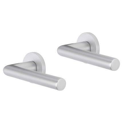 Impresso London deurkruk op rozet 53x9mm Aluminium