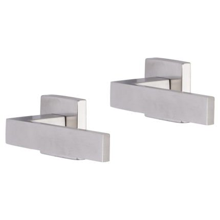 Impresso Luton deurkruk op rozet 53x53x9mm RVS geborsteld