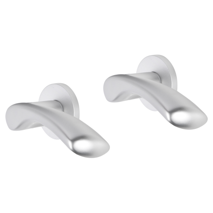 Impresso Oxford deurkruk op rozet 53x9mm Aluminium
