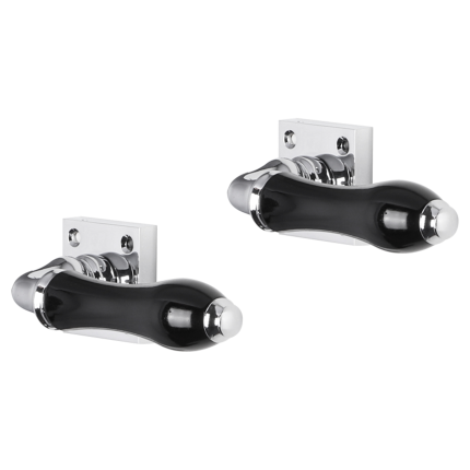 Impresso Petworth deurkruk op rozet met schroeven 53x53x9mm Chroom