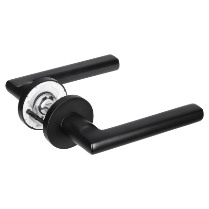 Impresso Redhill deurkruk op rozet 53x9mm Zwart