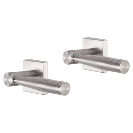 Impresso Retford deurkruk op rozet 53x53x9mm RVS geborsteld