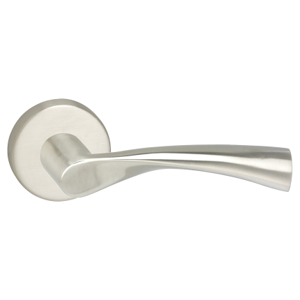 Impresso Wigston deurkruk op rozet 53x9mm RVS geborsteld