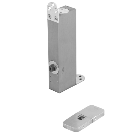 Inbouw onderspeun Cubic Colors met stop 90° RVS geborsteld