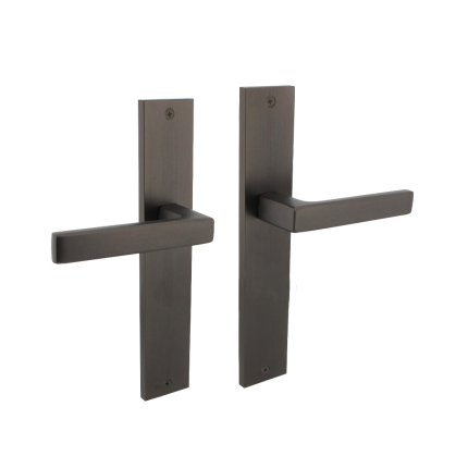 Intersteel deurkruk Hera op schild rechthoekig 245x45mm antr.grijs