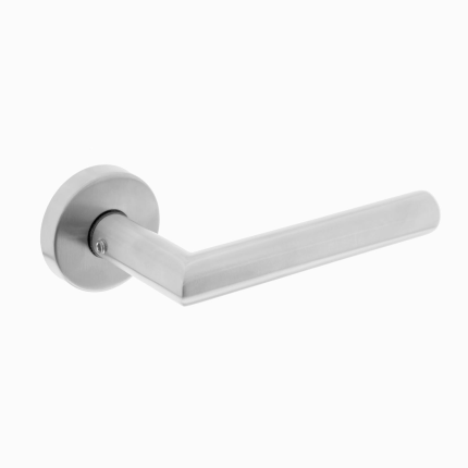 Intersteel deurkruk Hoek met rozet 51x10 mm RVS