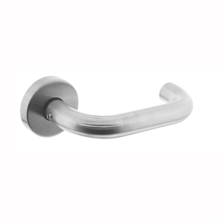 Intersteel deurkruk rond met rozet 51x10 mm RVS
