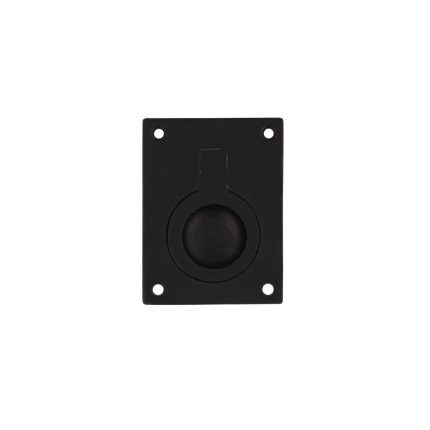 Intersteel Luikring rechthoekig 41x31 mm zwart