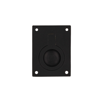 Intersteel Luikring rechthoekig 50x39 mm zwart