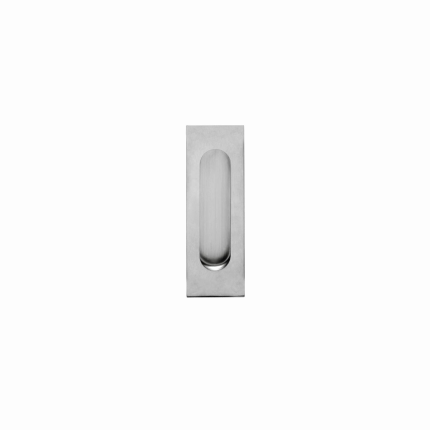 Intersteel schuifdeurkom rechthoek blind RVS geborsteld 170x50 mm