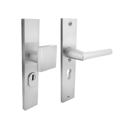 Intersteel veiligheidsbeslag greep/kruk rechthoekig PC SKG*** met kerntrek aluminium