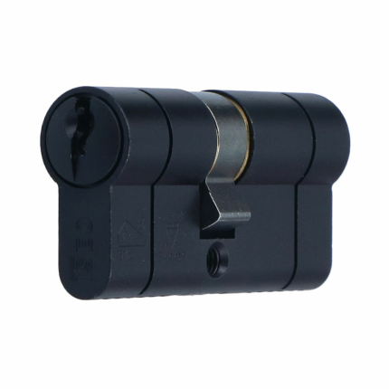 Iseo F6 Extra S veiligheidsprofielcilinder - Messing zwart dubbele cilinder 30/35